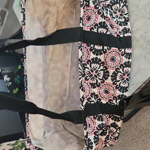 thirty-one Black and Pink Patterned Tote